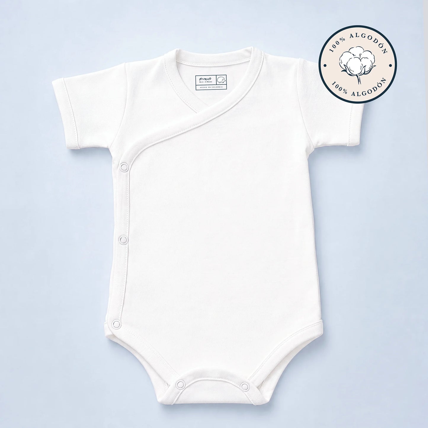 Body Esencial™ para Bebé | 100% Algodón Premium | Manga Corta | Mimico Baby