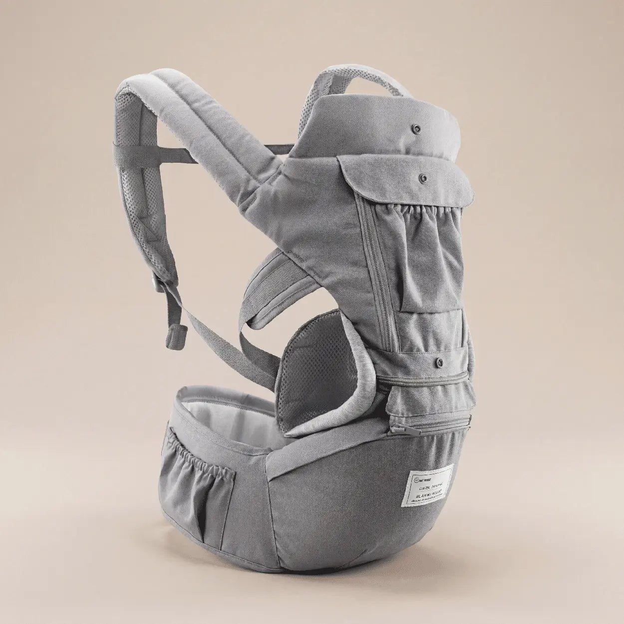 Portabebés Ergonómico 3 en 1™ | Cargador Tipo Canguro con Asiento de Cadera Mimico