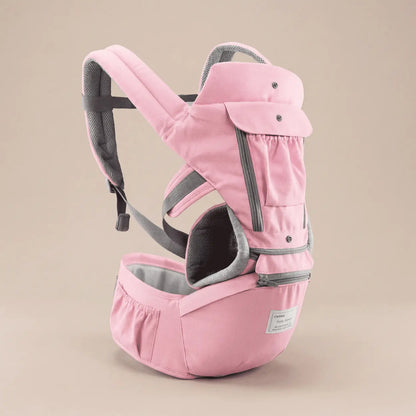 Portabebés Ergonómico 3 en 1™ | Cargador Tipo Canguro con Asiento de Cadera Mimico
